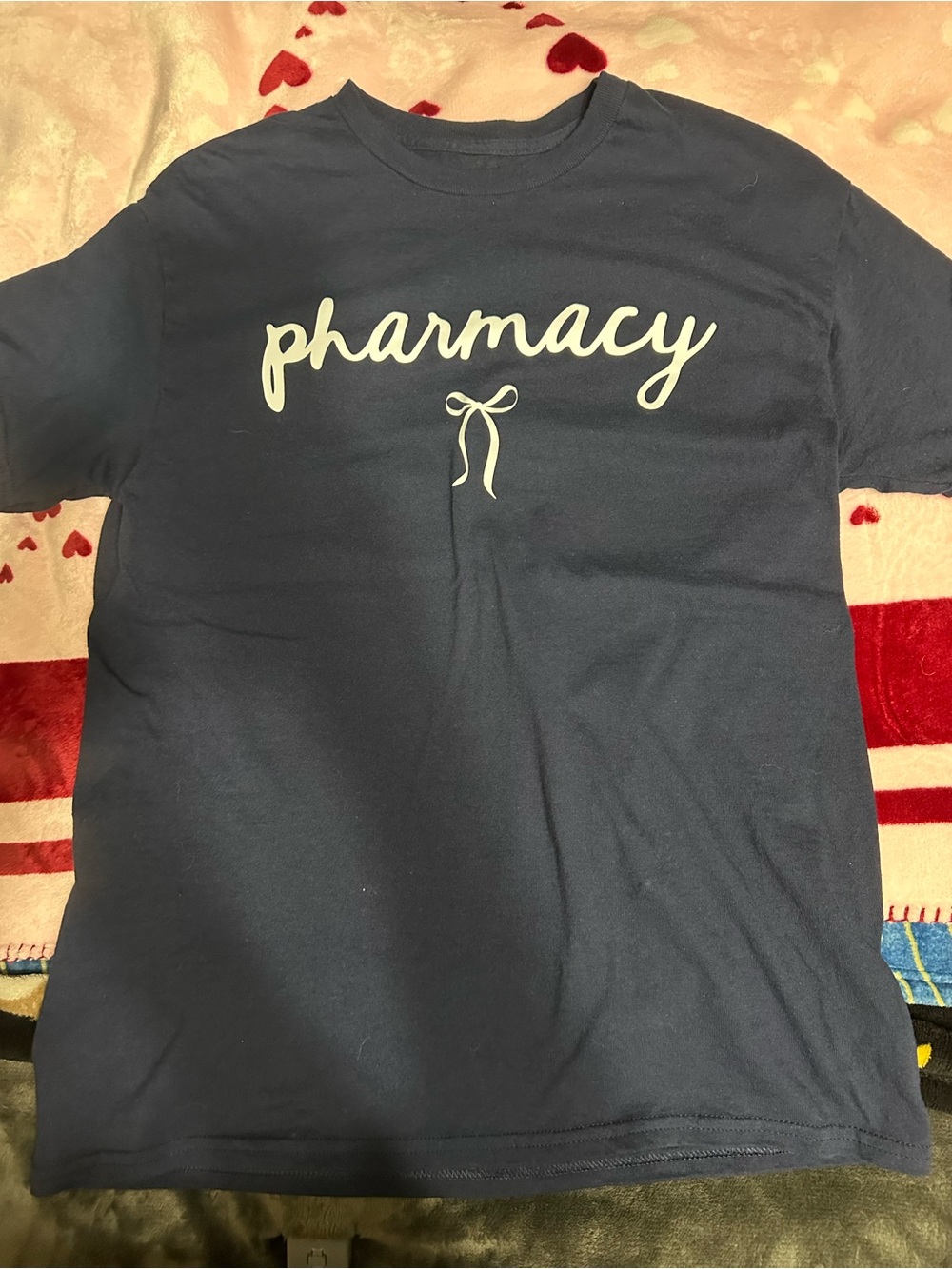 Pharmacy T-shirt navy blue in a size medium